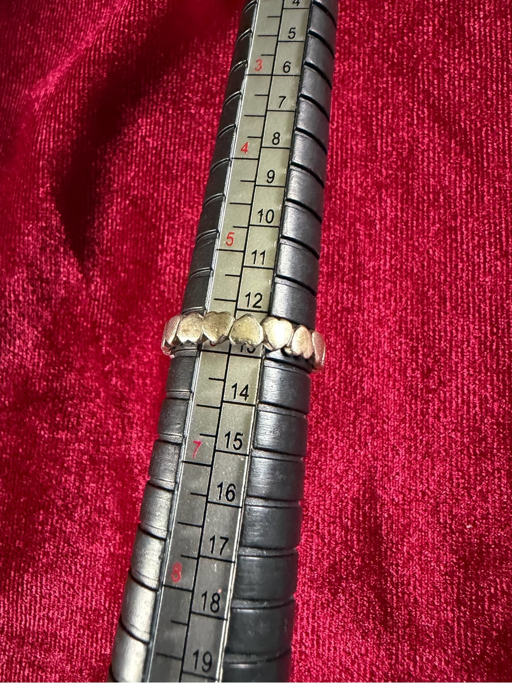 925 ATI Mexico Row of Hearts Ring
